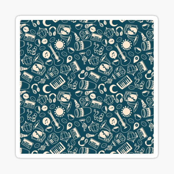 AM: PM graph, variant 1 Sticker