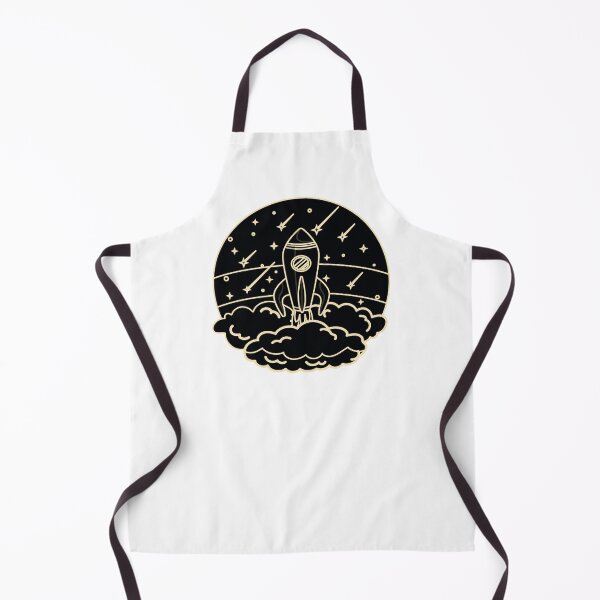 Item preview, Spaceship launch in black designed and sold by ArtfulTat.