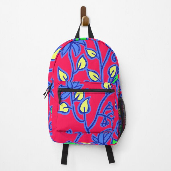 Item preview, Floral pattern in red and really blue designed and sold by cuprum.