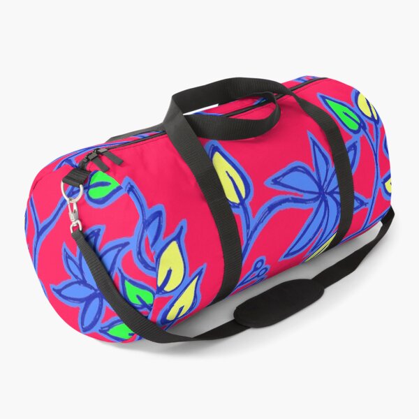 Item preview, Floral pattern in red and really blue designed and sold by cuprum.