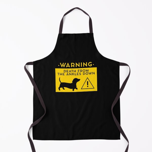 Item preview, Warning Dachshund Death Ankles Down Sign designed and sold by Reiyankhairina.