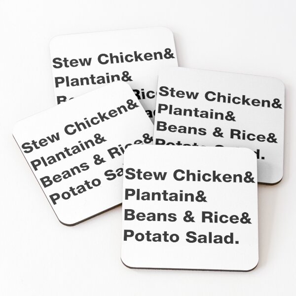Item preview, Belizean Sunday Dinner List - Black designed and sold by RaquelsRoom.