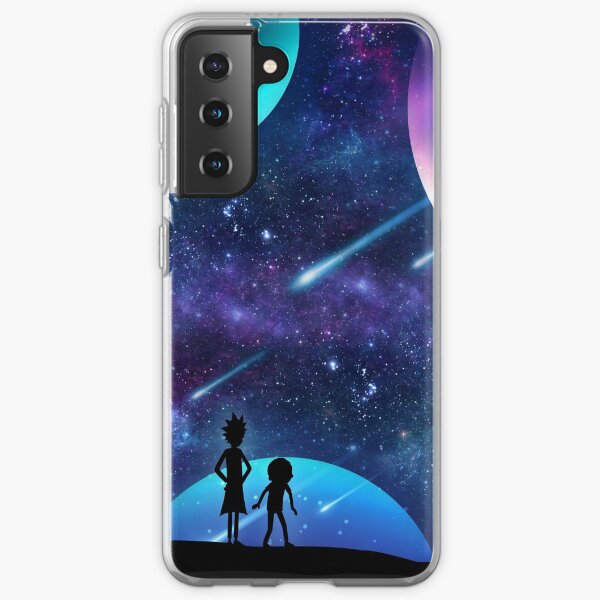 Rick und Morty Galaxy Space Star Gazing Samsung Galaxy Flexible Hülle