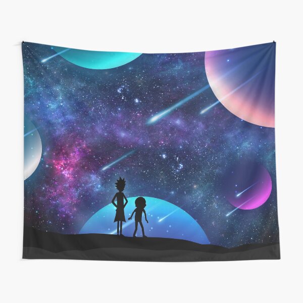 Rick and Morty Galaxy Space Star Gazing Tapestry