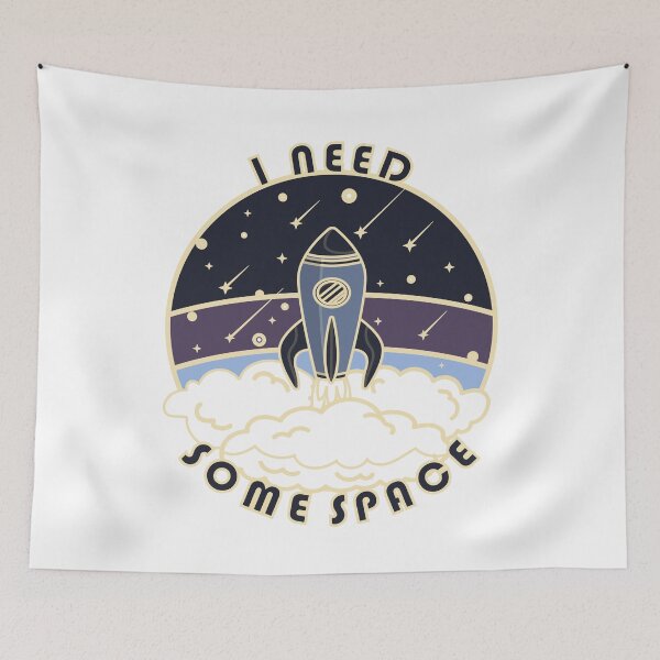 Item preview, I need some space in blue designed and sold by ArtfulTat.