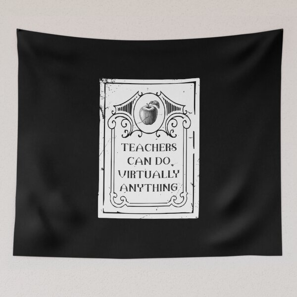 Item preview, Teachers Can Do Virtually Anything vintage style  designed and sold by arrowroses.