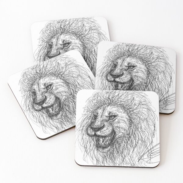 Item preview,  Lion Roaring Sketch Design designed and sold by Cherrykart.