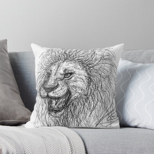 Item preview,  Lion Roaring Sketch Design designed and sold by Cherrykart.