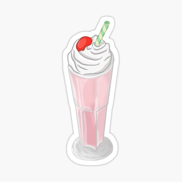 Strawberry Milkshake Sticker