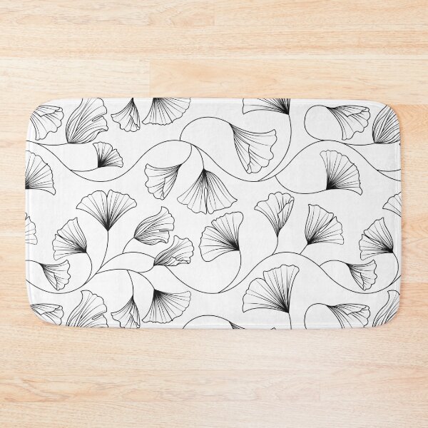 Item preview, Ginkgo Pattern In Black designed and sold by mischellero.