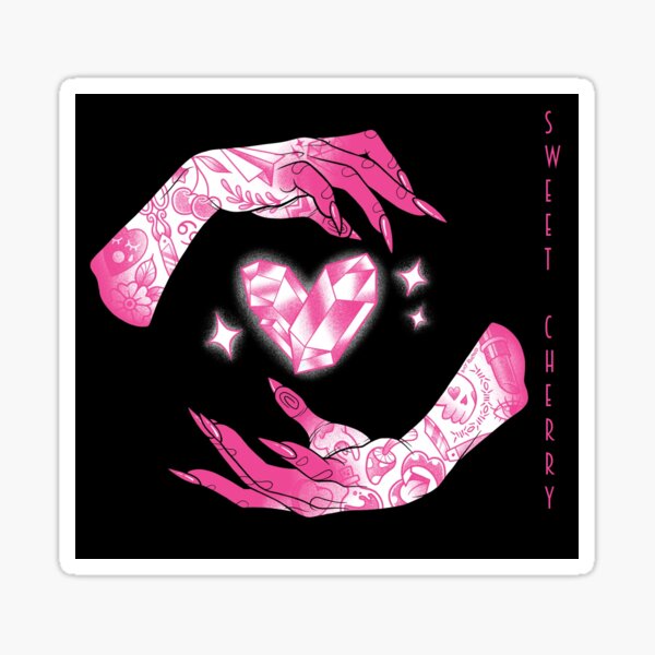 Sweet Cherry Nail Witch Sticker