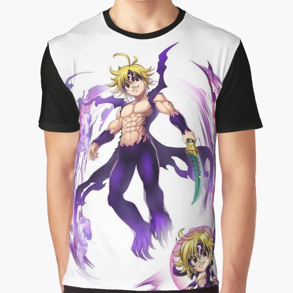 The Seven Deadly Sins Zeldris And Meliodas Teaser Art Wtih Icons T-Shirt