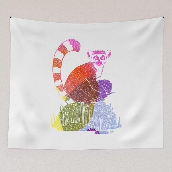 Item preview,  lemur (color) designed and sold by adeillustrator.
