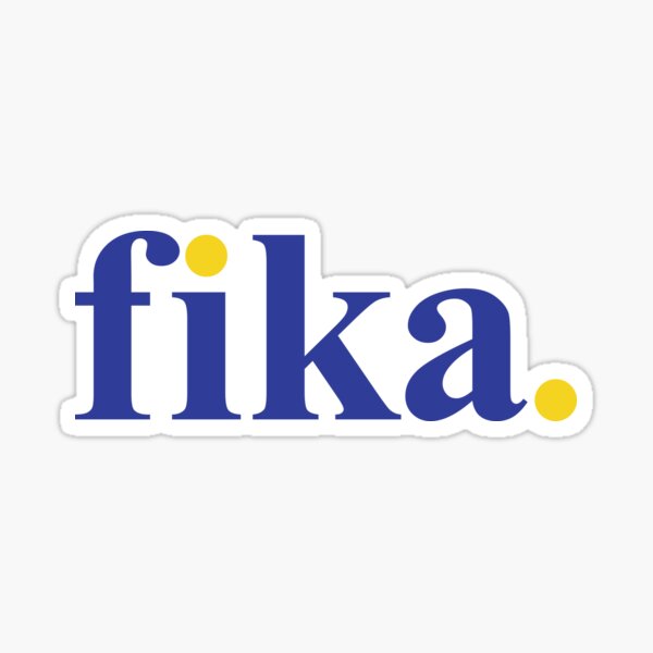 Item preview, Fika Classic Yellow and Blue designed and sold by Corduroy9.