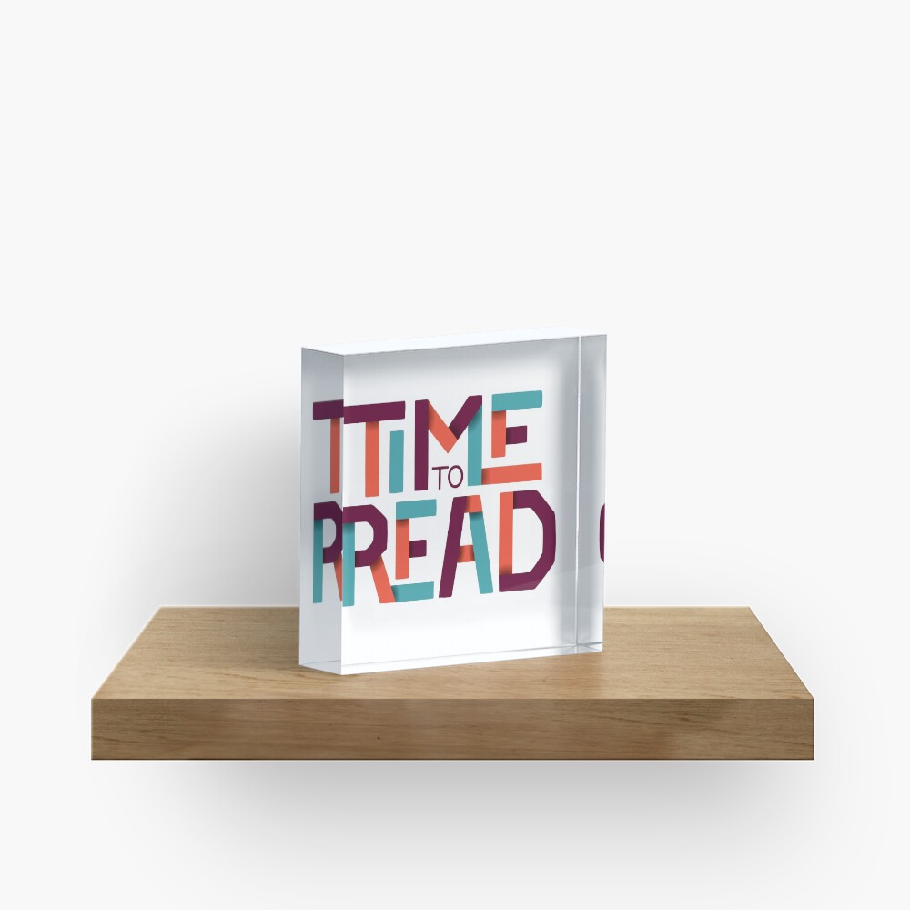 Time to Read Acrylic Block