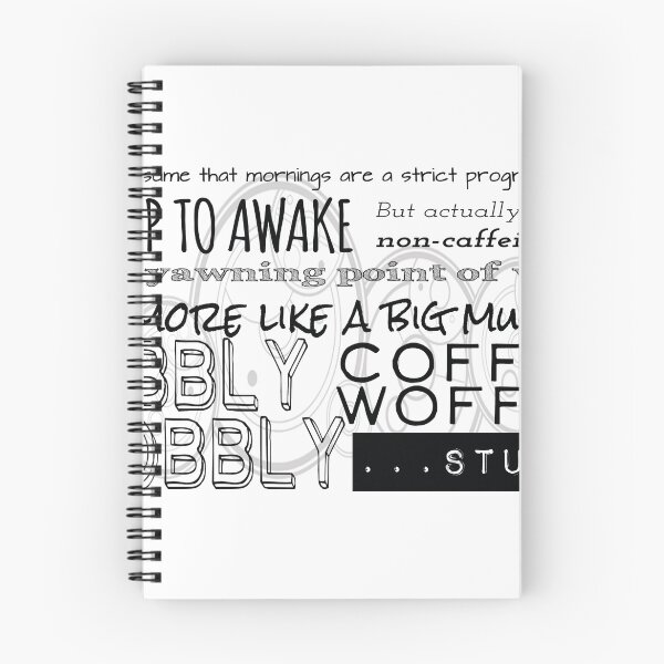 Item preview, Wibbly Wobbly Coffee Woffee designed and sold by landborne.