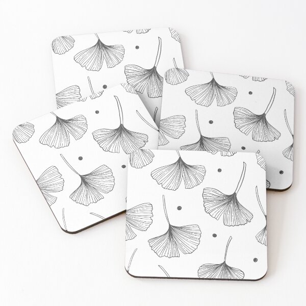 Item preview, Gray ginkgos designed and sold by mischellero.