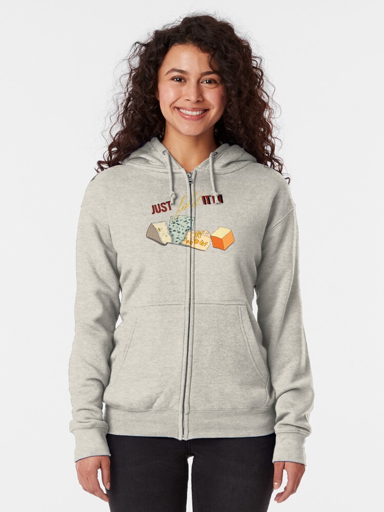 Alternate view of Fold In The Cheese Zipped Hoodie