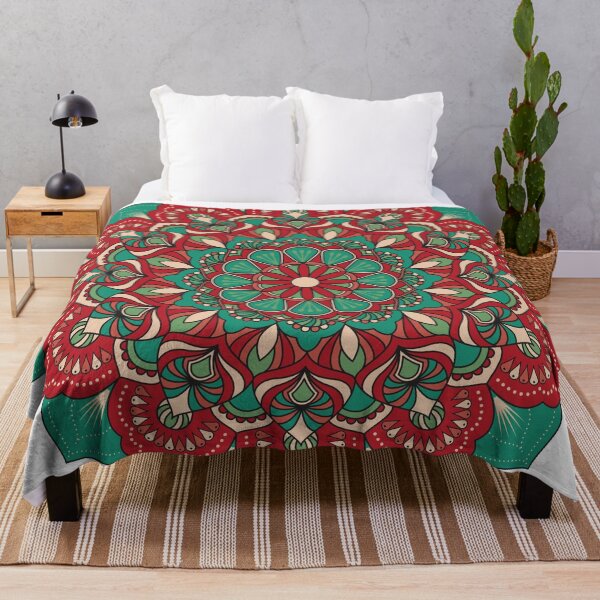 Item preview, Green & red Mandala designed and sold by mischellero.