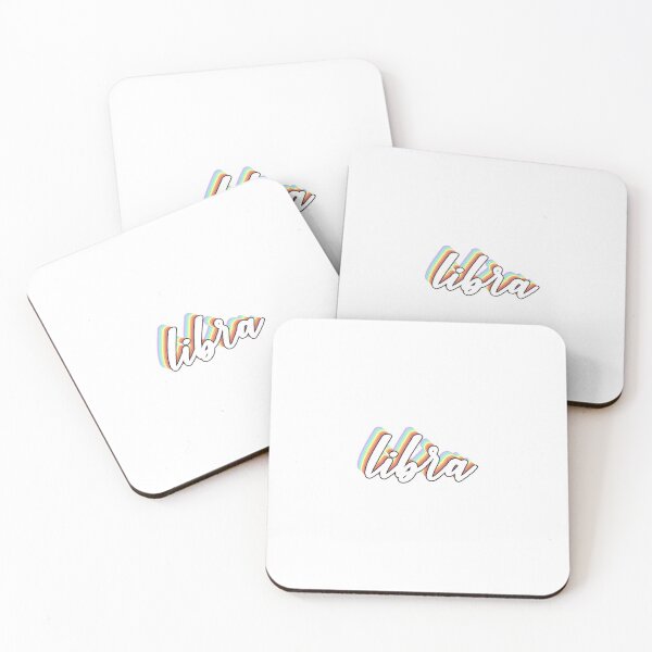 Item preview, Rainbow Cursive Libra Zodiac Sign Vsco Sticker designed and sold by laurencude.