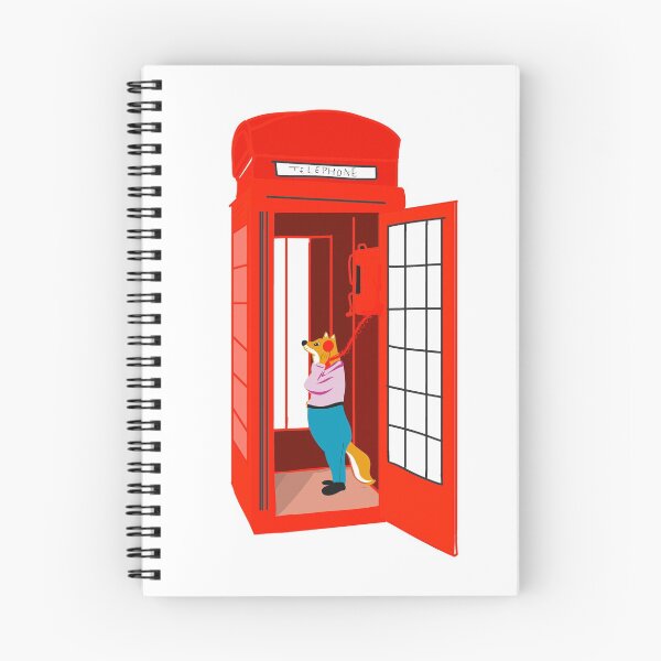 Item preview, Fox in the telephone booth designed and sold by Ashwini Vange.