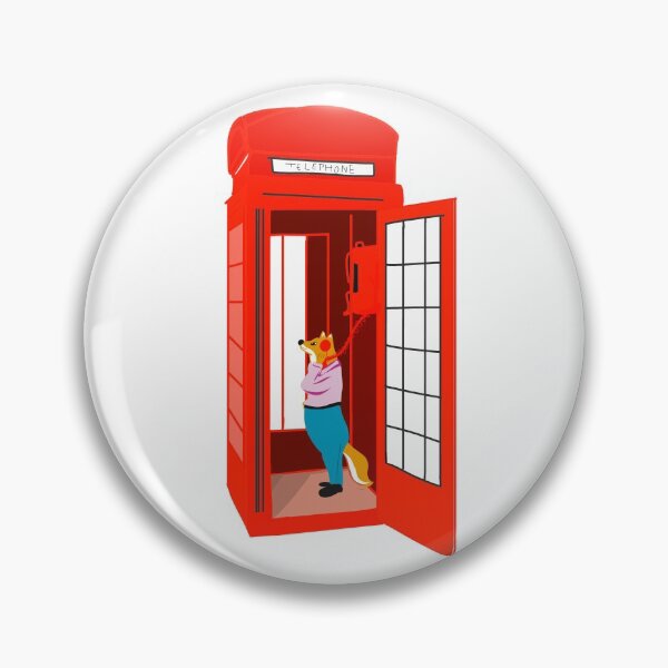 Item preview, Fox in the telephone booth designed and sold by Ashwini Vange.