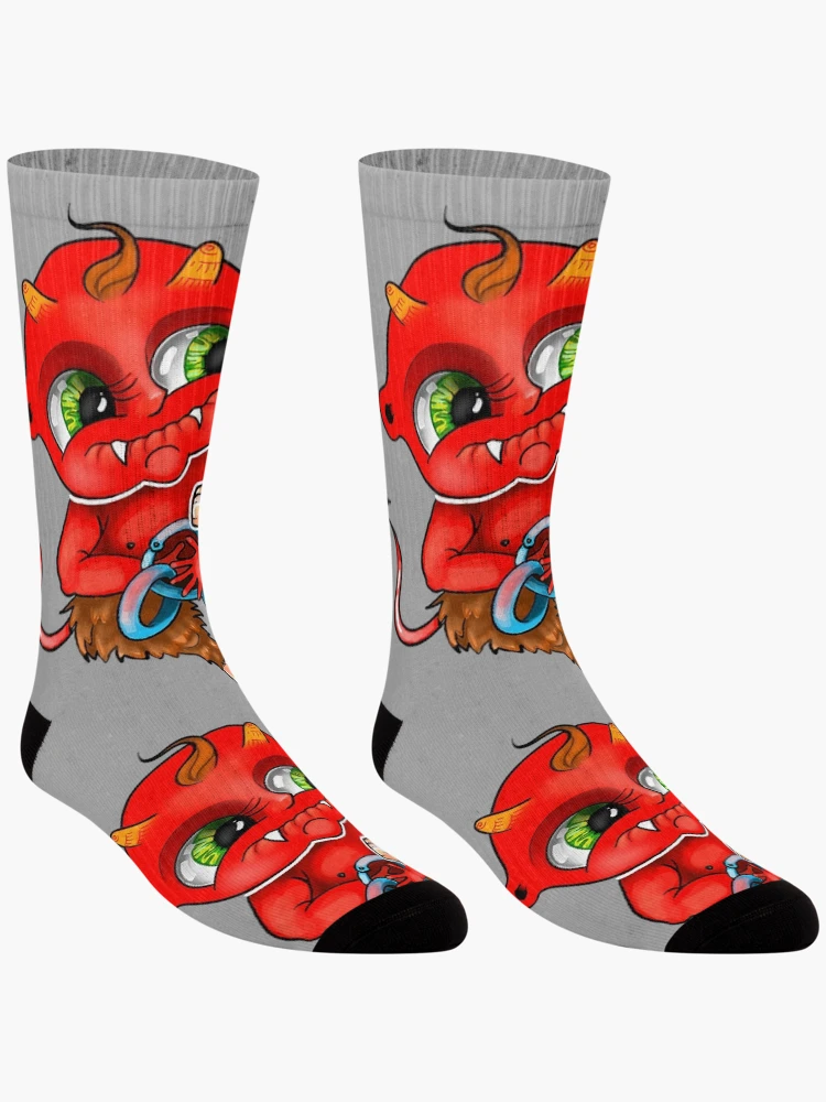Thumbnail 3 of 5, Socks, Baby devil designed and sold by RiRuza.