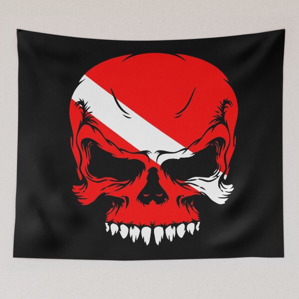 Item preview, Scuba diving skull designed and sold by FirstImpact.