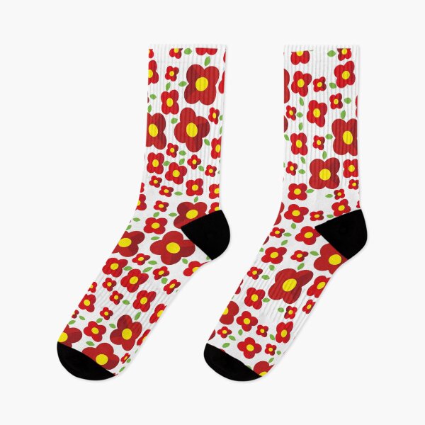 Item preview, Flower pattern - red designed and sold by miausmile.