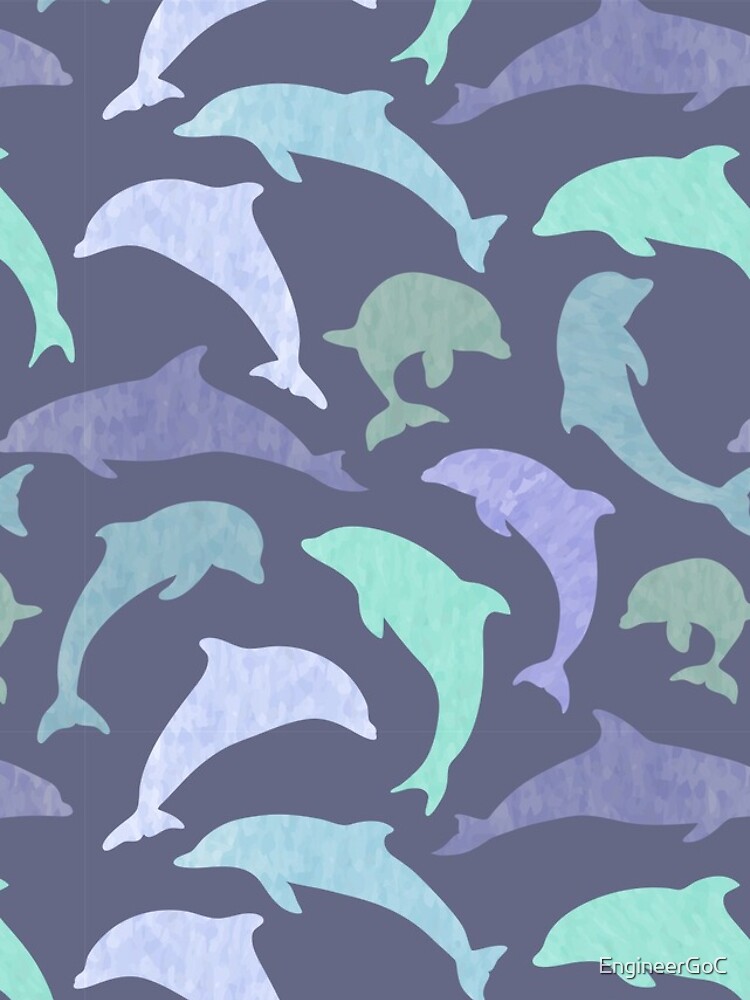 Thumbnail 5 of 5, iPhone Case, Purple dolphin pattern designed and sold by EngineerGoC.