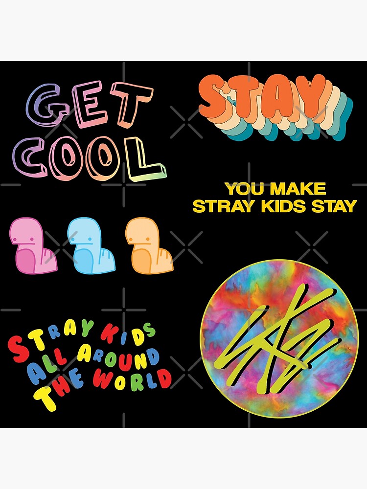 sticker pack stray kids skz quotes funny cute collage bright buy