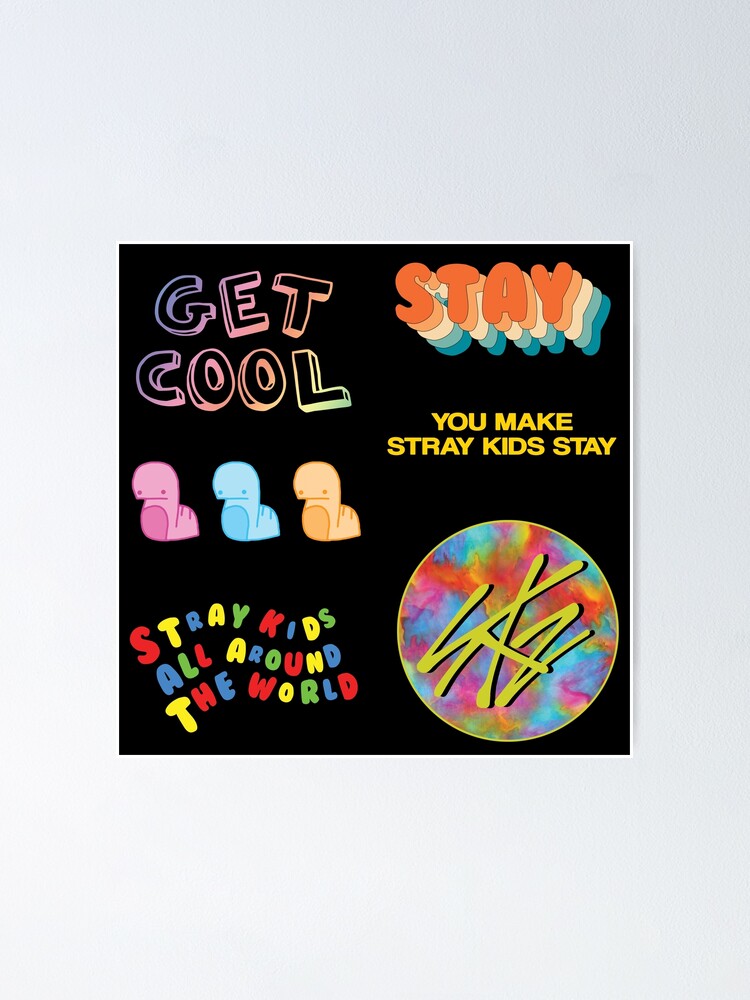 STICKER PACK - Stray Kids SKZ Quotes Funny Cute Collage BRIGHT [BUY MEDIUM  OR LARGER FOR STICKER PACK] Backpack for Sale by SugarSaint