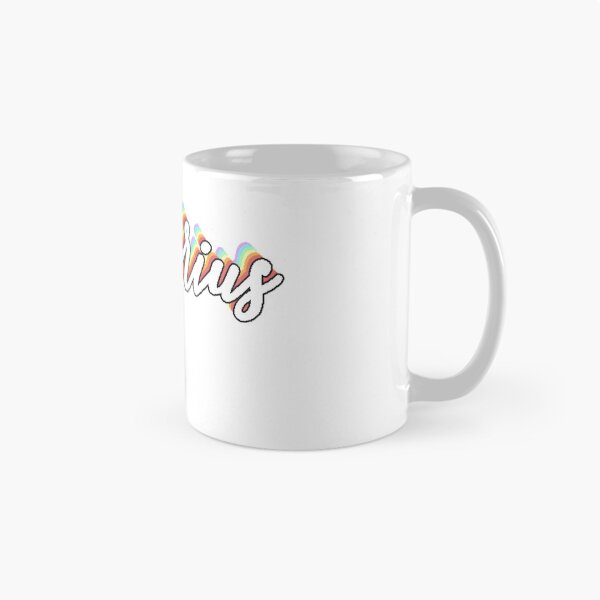 Item preview, Rainbow Cursive Aquarius Zodiac Sign Vsco Sticker designed and sold by laurencude.