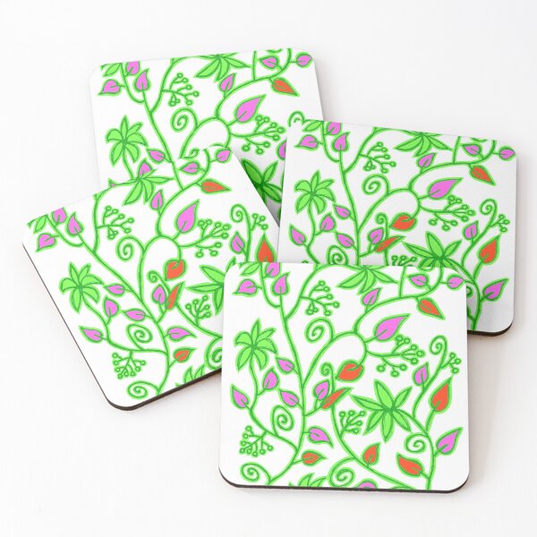 Item preview, Floral pattern in green designed and sold by cuprum.