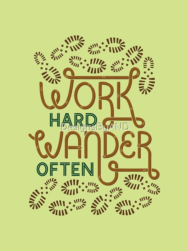 Thumbnail 5 of 5, iPhone Case, Work Hard Wander Often designed and sold by DesignsByAND.