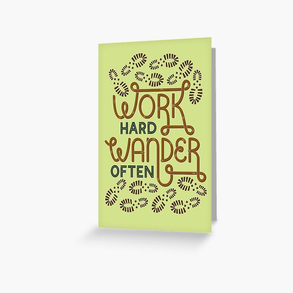 Item preview, Work Hard Wander Often designed and sold by DesignsByAND.