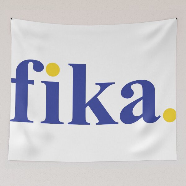 Item preview, Fika Classic Yellow and Blue designed and sold by Corduroy9.