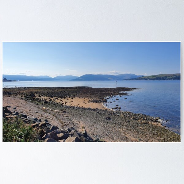 Item preview, Battery Park beach Greenock View of River Clyde designed and sold by Scottish Photography .