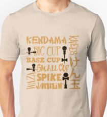 Kendama Block, gold Slim Fit T-Shirt
