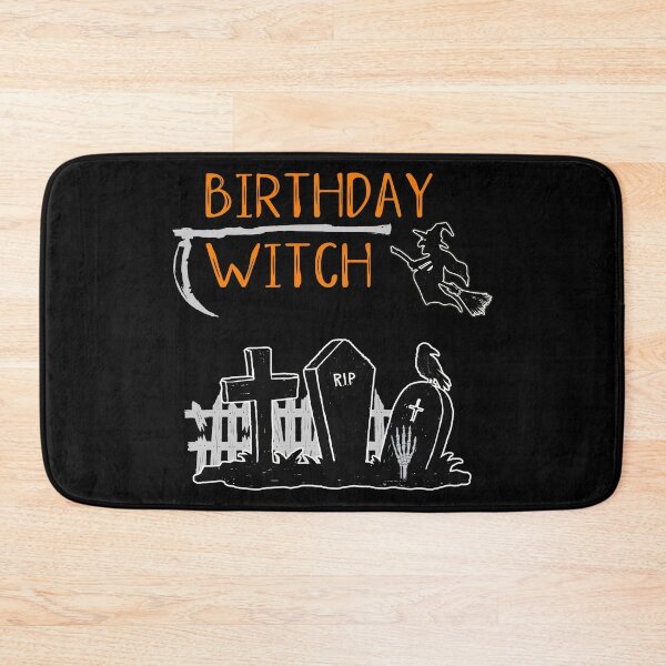 Item preview, Halloween Birthday Quote / Witch Quote Graphic Art Graveyard design designed and sold by CreatedByHeidi.