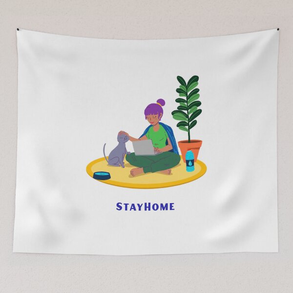 Item preview, Stay Home designed and sold by Ruthria.