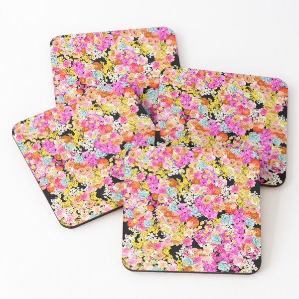 Item preview, Summer Bright Floral on Black designed and sold by The Artwerks.