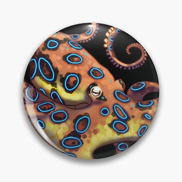 Item preview, Blue-Ringed Octopus designed and sold by Burning Bee Illustration.