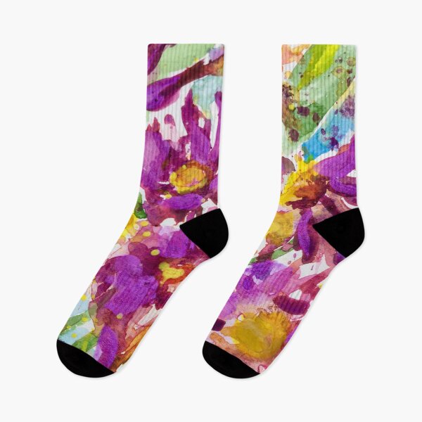 Item preview, Splash art. Green Floral, Impressions  Watercolours. designed and sold by Angela Haig-Harrison.