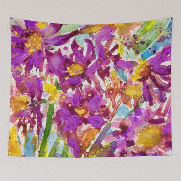 Item preview, Splash art. Green Floral, Impressions  Watercolours. designed and sold by Angela Haig-Harrison.