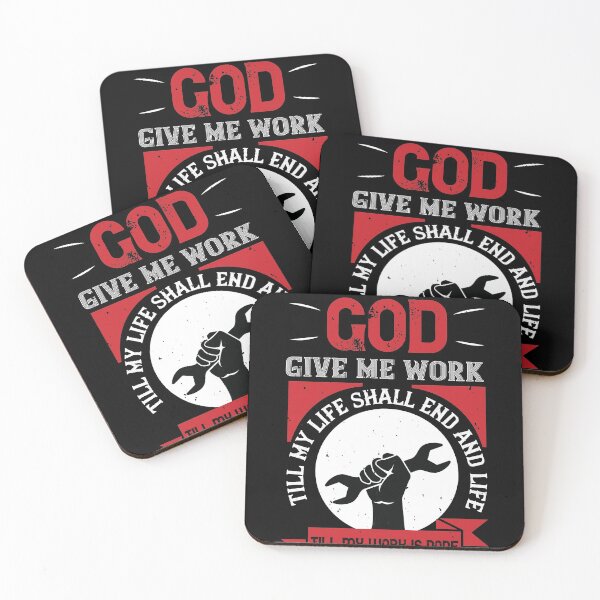 Item preview, God give me work, till my life shall end and life, till my work is done designed and sold by finnimoo.