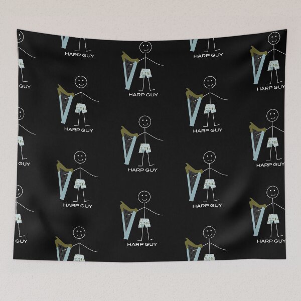 Item preview, Funny Mens Harp Guy designed and sold by whyitsme.
