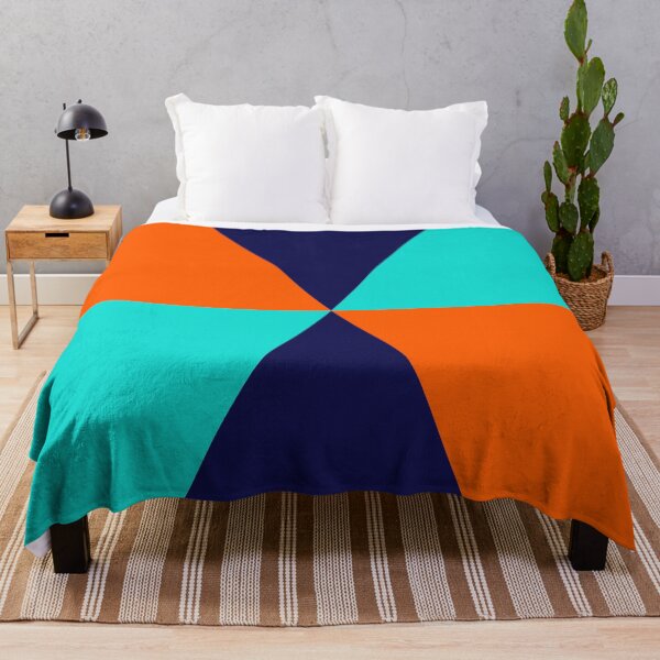 Artikelvorschau, Rhombus Diamond Shape Einzelmuster, Orange, Türkis, Dunkelblau entworfen und verkauft von Moyanana.