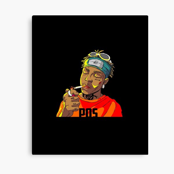 Download Ski Mask The Slump God Face Tattoo Portrait Canvas Print By Ediit Redbubble PSD Mockup Templates