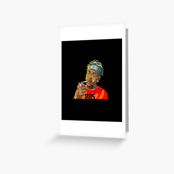Download Ski Mask The Slump God Face Tattoo Portrait Greeting Card By Ediit Redbubble PSD Mockup Templates